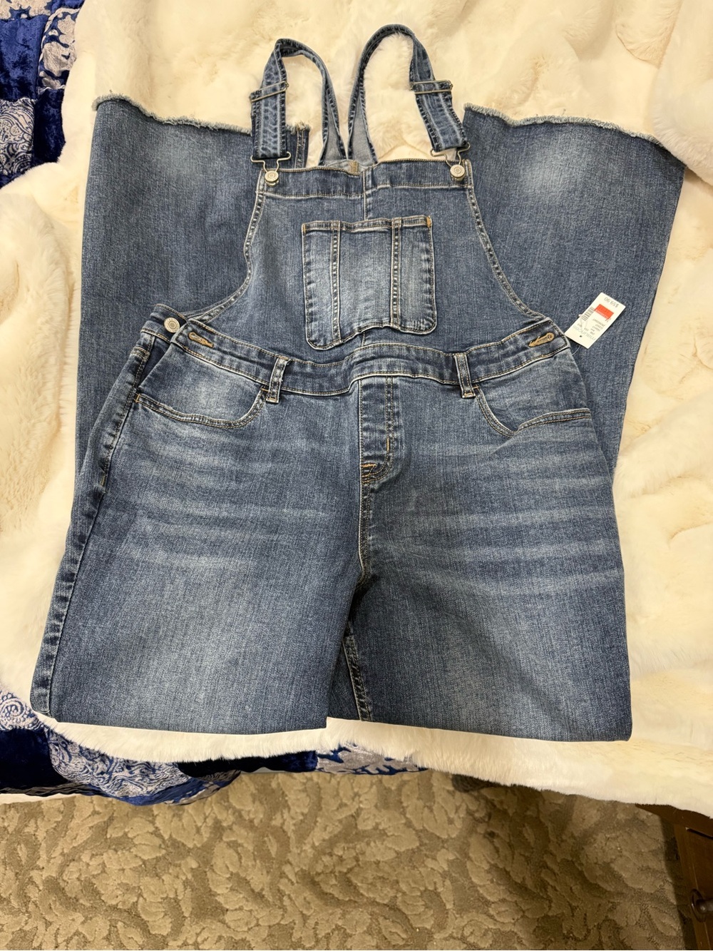 Maurices Medium Blue Denim 14 Long Overalls